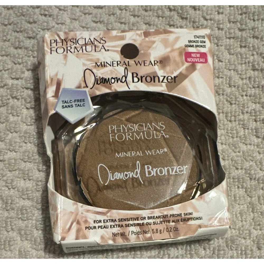 Physicians Formula Mineral‎ Wear Diamond Bronzer Shade Bronze Gem NIB
